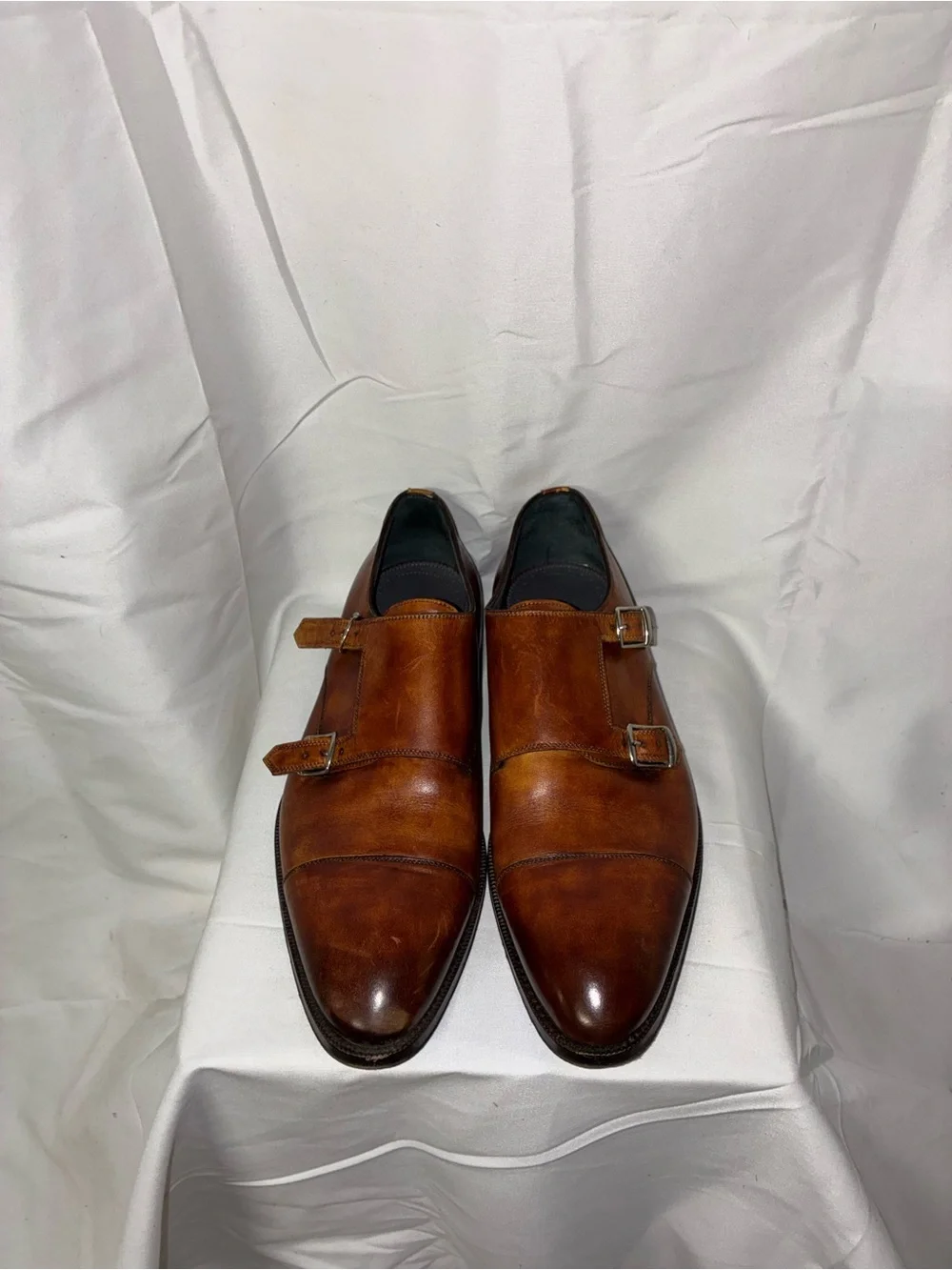 Men's Di Bianco Museum Calf Double Monk Strap